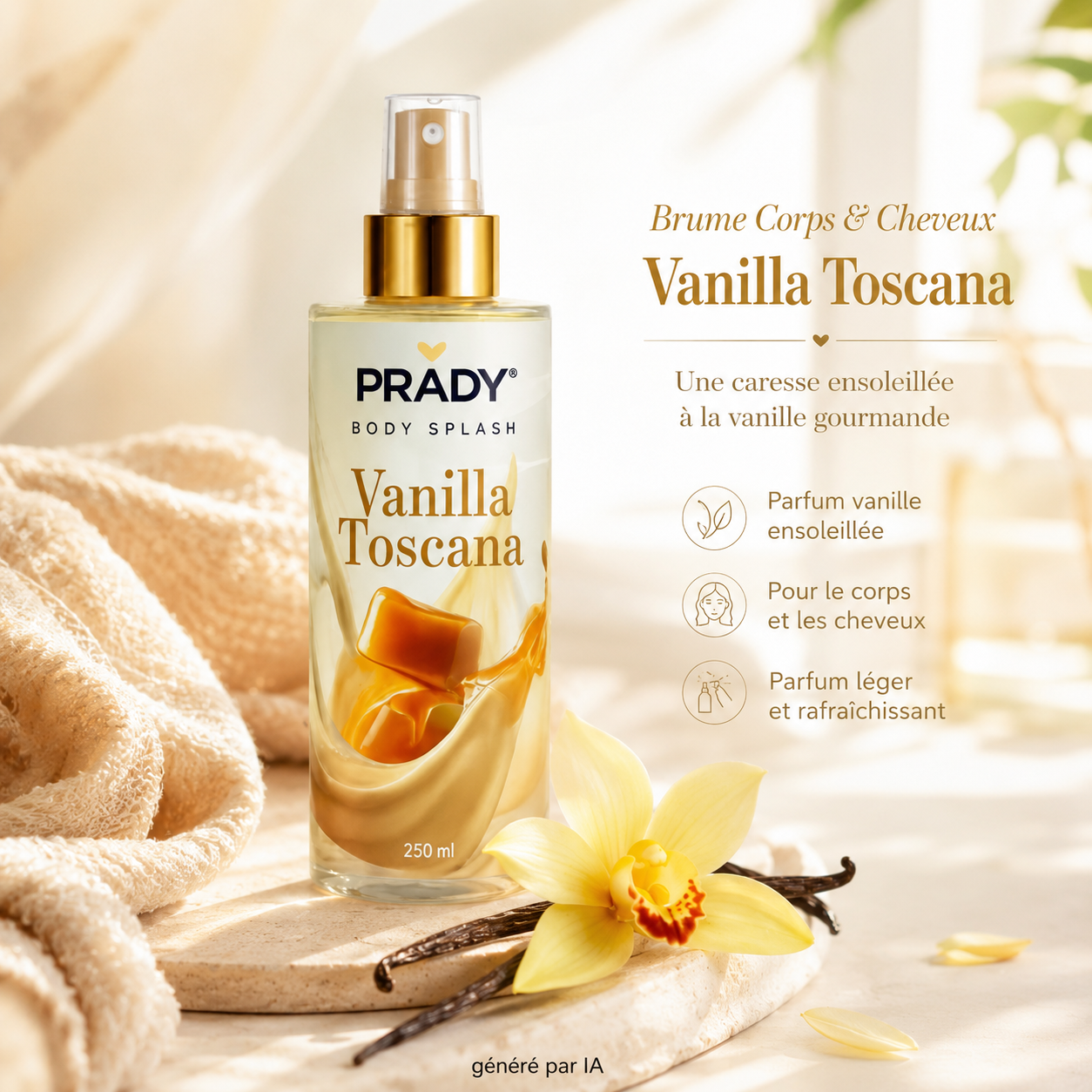 Brume Corps et Cheveux Vanille - PRADY