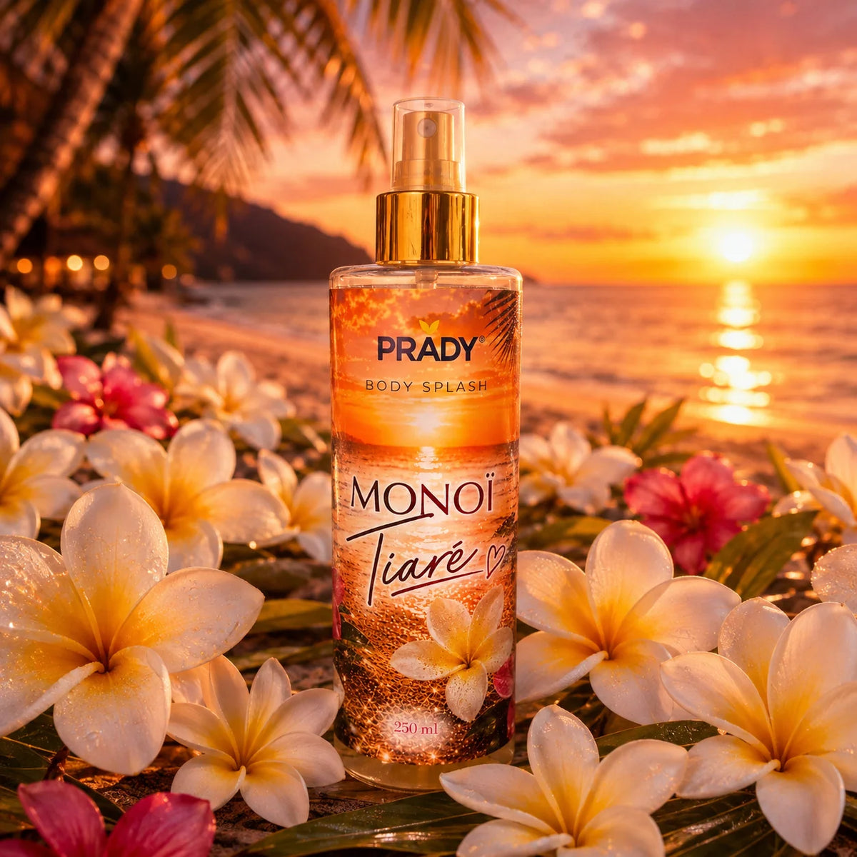 Brume Corps & Cheveux MONOÏ / TIARE- Prady – 250 ml