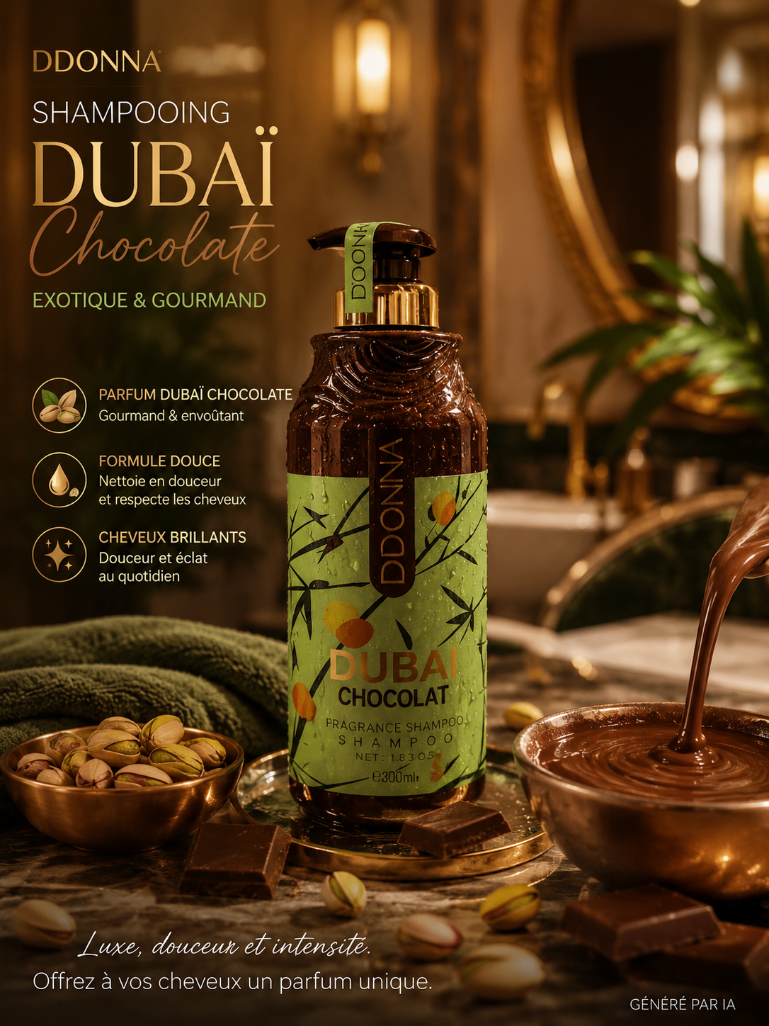 Shampoing Dubaï Chocolate 500ML - O'DONNA